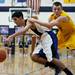Pioneer senior Jibreel Hussein is fouled late in the game on Friday, Feb. 1. Daniel Brenner I AnnArbor.com